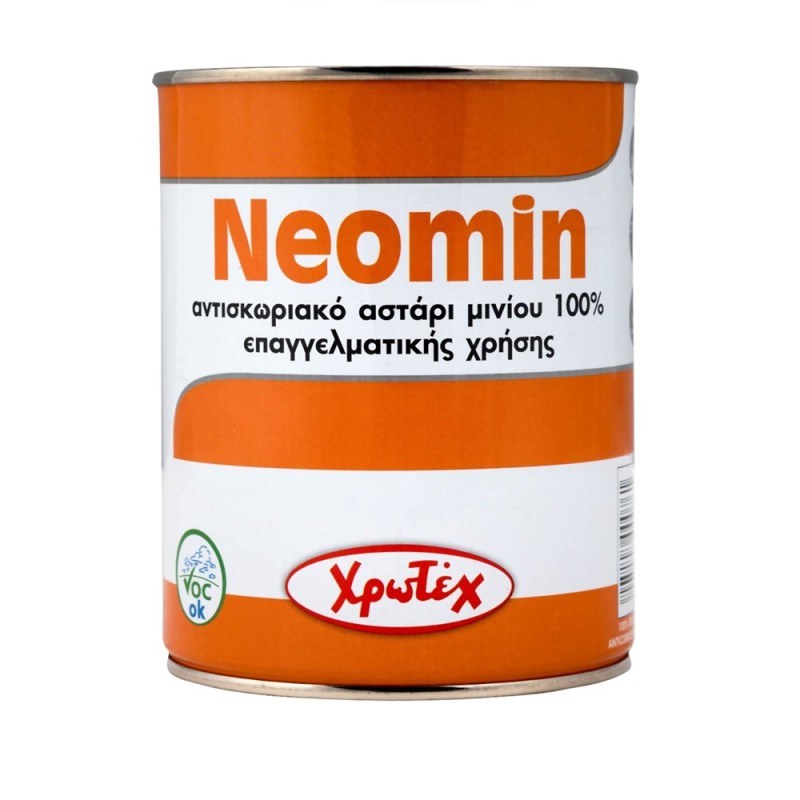 neomin αντισκωριακό αστάρι μινίου 100 375ml χρωτεχ neomin αντισκωριακό αστάρι μινίου 100 375ml χρωτεχ